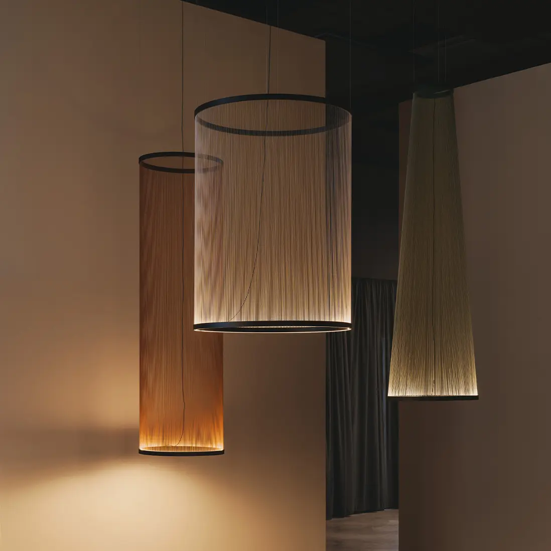 3 Arrey hanglampen van Vibia